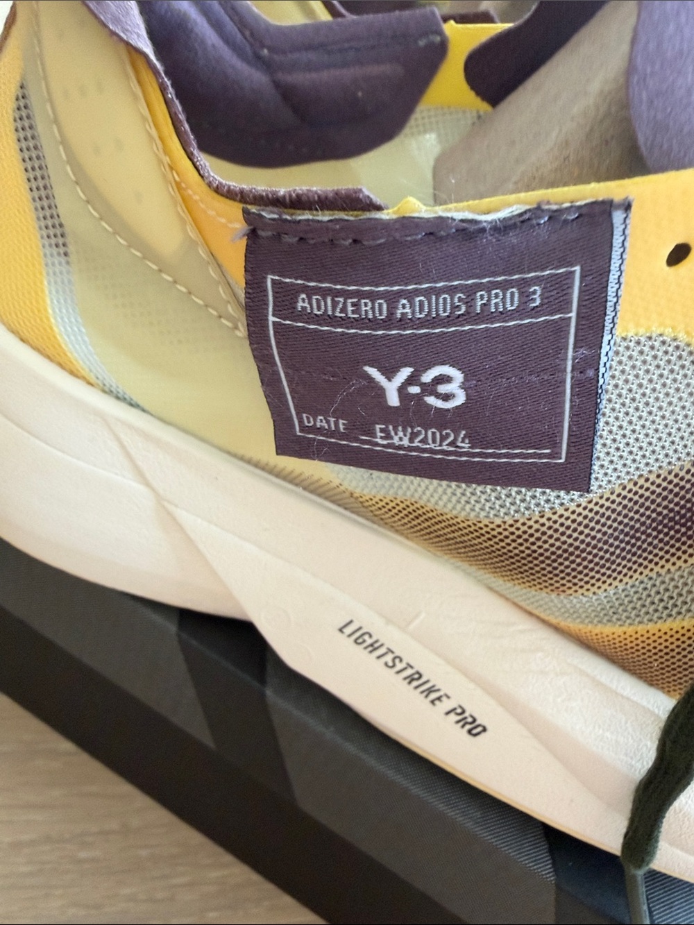 Y-3 Adizero Adios Pro 3 Men’s size 5.5/women’s size 7 - Picture 6 of 11